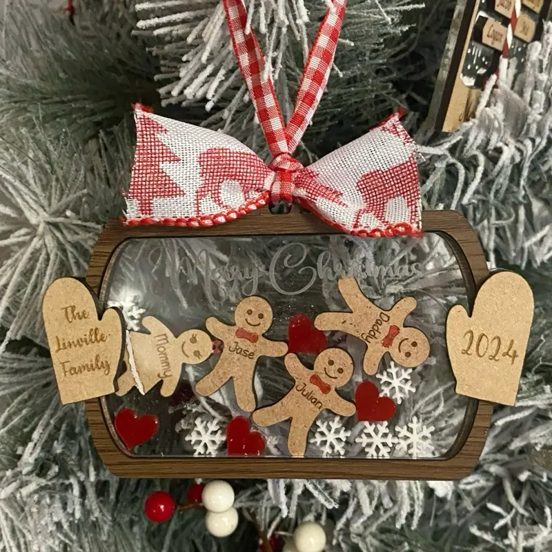 Gingerbread Personalized Christmas Ornament