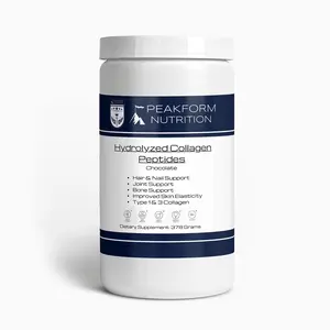 Peakform Nutrition - Grass-Fed Collagen Peptides - Chocolate - Hair, Skin, & Nail Support, Joint Support, Recovery - Collagen Amino Acid Supplements - 14 Servings