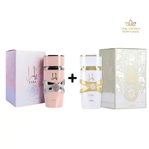 Lattafa Perfumes Yara + Yara Moi Eau de Parfum Bundle – 3.4 oz (100ml) Each | Sweet & Floral Women's Fragrance Set