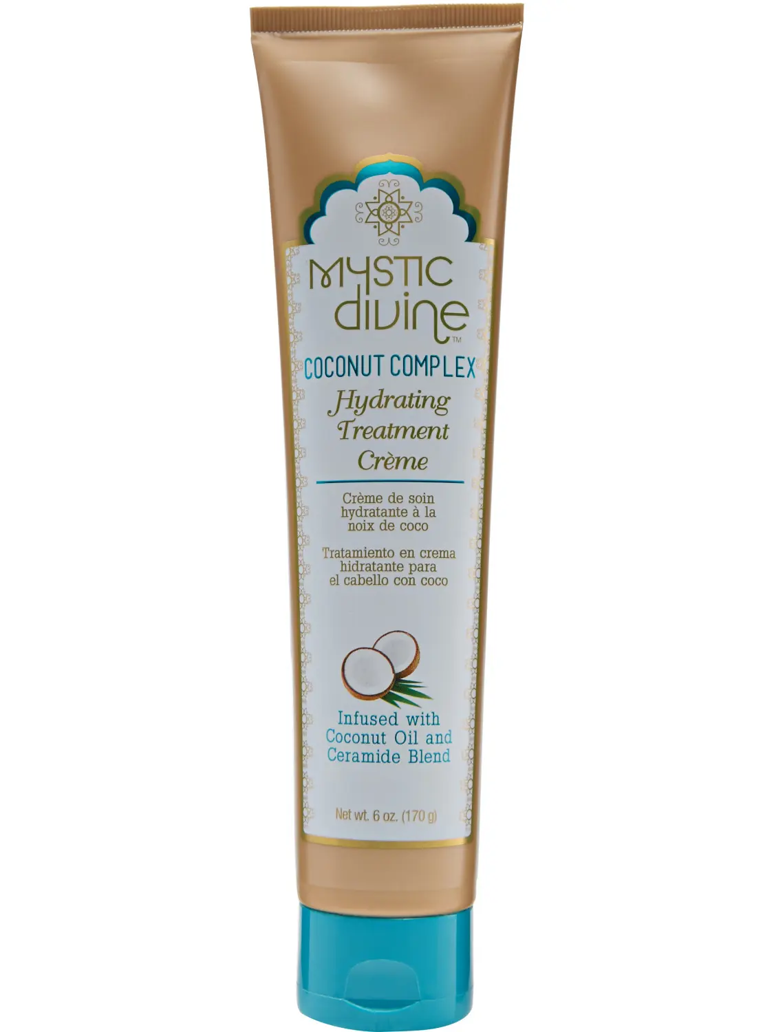Mystic Divine Coconut Complex Hydrating Treatment Creme, 6 oz – Deep Moisture & Repair Hair