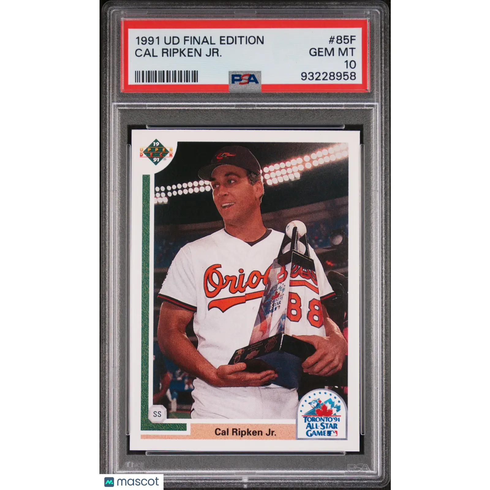 Cal Ripken JR. PSA 1991 Upper Deck Final Edition #85F 10 93228958