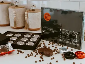 Chocolate Dipped Sandwich Cookies- Gift Box of 12