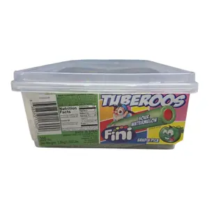 Fini Tuberoos Sour Watermelon 200 Pieces Net Weight 3lb 5-oz Artificial Flavored Candy from Spain
