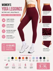 Women's High-Waist Yoga Pants, Cloud-Like Soft Tummy Control Workout Leggings, Anti-See-Through Butt Lifting Sports Long Pants, Gym Running, Sports Stretchy Leggings, Fitted Design Activewear