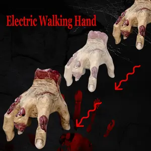 Electric Walking Talking Hand Decoration, Halloween Indoor Decor, Funny Gift Idea, Wednesday Addams Hand Thing Prop, Unique Party Accessory