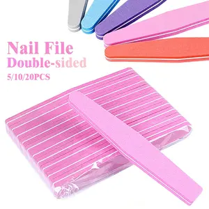 ✨ 5/10/20-Piece Professional Nail Art Buffing Sponge Files | 100/180 Grit Dual-Sided Wear-Resistant Dead Skin/Cuticle Removal Manicure Tool | Suitable for Pedicure & Nail Art | Pre-Gel Nail Polish Preparation Tool