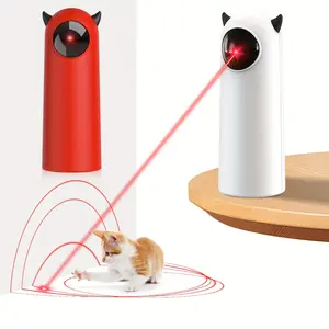 [Laser Cat Toy, Auto-rotating] Multi-level Automatic Laser Cat Toy - Auto-rotating Infrared Light, Fast and Slow Mode - Battery Not Included