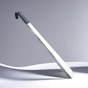 Shoe Horn Long Handle for Seniors Men Women,Long Metal Shoehorn for Boots, Stainless Steel Shoe Spoon Helper