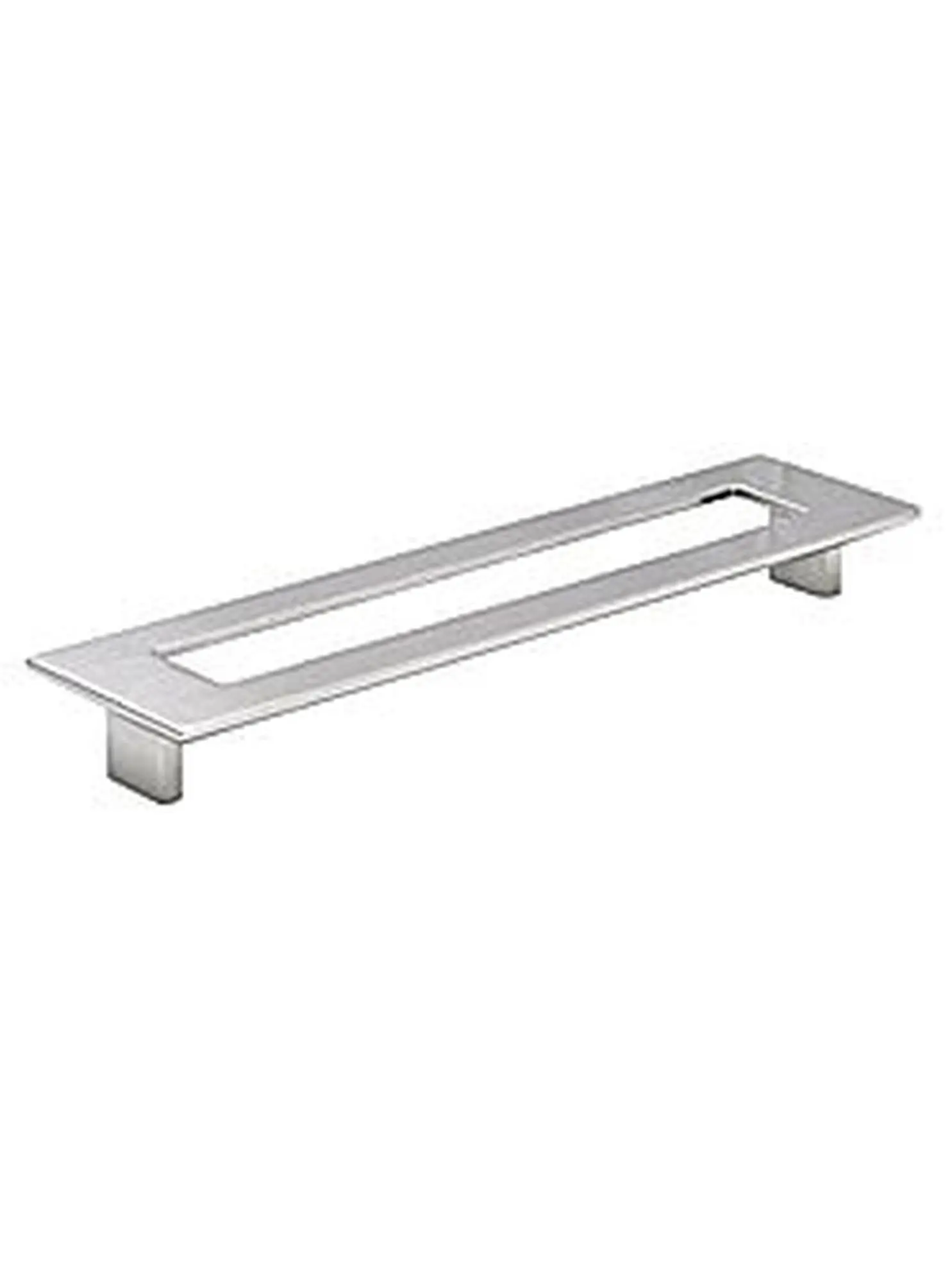 Topex Contemporary Metal Large Rectangular Cabinet Pulls, 192mm Center Hole, Polished Chrome Finish, Solid Construction, Sleek Stylistic Upgrade, Sleek And Stylistic Touch