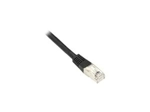 CAT6 250-MHz Shielded, Stranded Cable SSTP (PIMF), PVC, Black, 5-ft. (