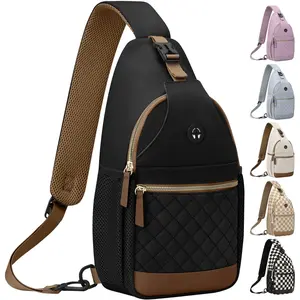 Small Crossbody Purses Bags for Women Men Travel, Chest Sling Bag Women Casual Cross Body Bag for Woman Sling Backpack Lightweight Shoulder Bag Adjustable Strap Satchel