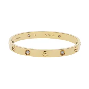 Pre-owned Cartier Love Bangle Bracelet Size 16