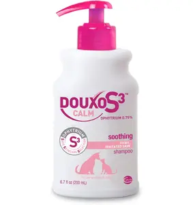 DOUXO S3 Calm Shampoo for Dogs & Cats - Soothes Allergic Itching & Inflamed Skin - Non-Prescription Topical Formula - 200ml