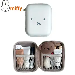 Cute Miffy Kawaii Small Storage Bag Cartoon Rabbit Lipstick Cosmetics Toiletry Travel Multi Functional Portable Storage Box Gift