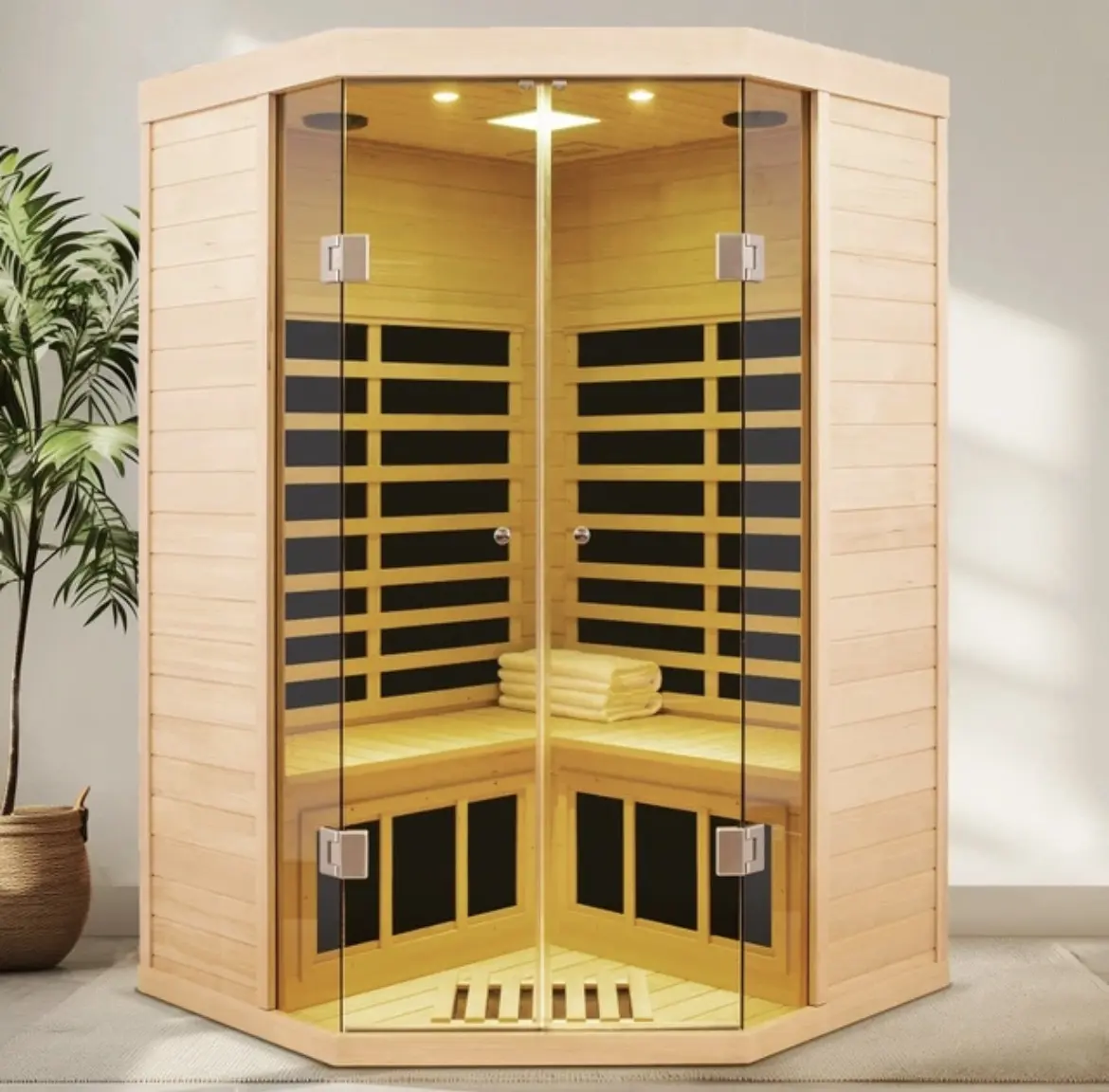 Brand New Canadian Hemlock Wood Sauna