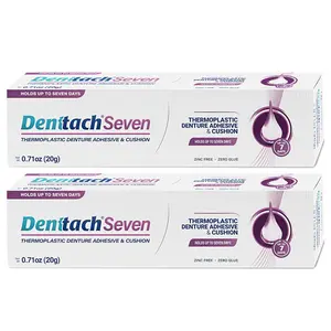 [HOT 2026 - COMBO 2 PACK] Denture Adhesive, Thermoplastic Denture Adhesive, Up to 7 Days Comfortable, Secure Denture Grip, Cushion and Soft Reliner, Waterproof, Non Glue, Zinc Free, Denture Reliner - BLACK FRIDAY SALE 51%