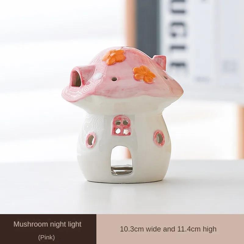 Ceramic Mushroom Tea Candle Holder