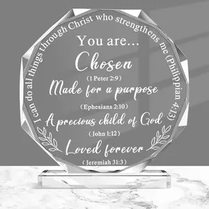 Christian Gifts for Men Inspirational Spiritual Religious Bible Verses Plaque Thank You Appreciation Gifts Signs Catholic Bible Verses for Fathers Day Office Desk Home Decor(Modern)