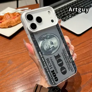 Phone Case for iPhone 17 16 15 14 Pro Max 13 12 11 XR XS Plus Air E Money Essence Pattern Anti-Scratch Shockproof Pocket-Friendly durable Cover Cellphone Protective