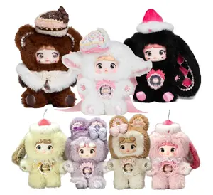 Nommi a Bite of Sweetheart Series Blind Plush Box, 1PC (1 of 7 Possible Styles), 6 Regular Figure and 1 Hidden Figure, Toy Figure for 15 Years Old and Up Collection