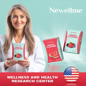 NEWELLME Happy Clean - Superfood Powder/Probiotics/Digestive Enzymes/Moringa - Supports Gut Health - Boosts Immunity Edible Supplement