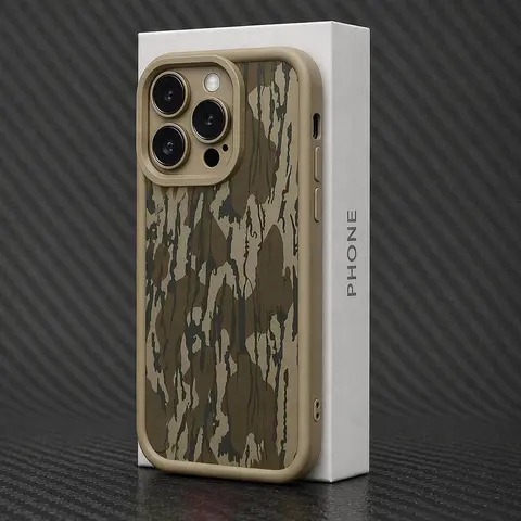 Camouflage Duck Pattern Soft TPU Shockproof Cellphone Case - Multi-Model Protection Accessory, Fits iPhone 11,12,13,14,15,16,17,17E,18 Pro,Max,Plus,Air,XS Max,Mini,Sitka Handheld Devices