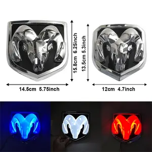 Luminous Emblem  Emblem Light Front Ram Luminous Emblem RAM Luminous  Emblem Sticker Sheep Head Rear Tail Emblem Suitable for Dodge  side mirror carbon  fiber  wrap evil eye  Reusable Magnetic Sun Shade for Vehicles  logo Car