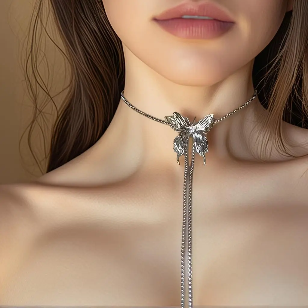 Women' Adjustable Multi-Chain Body - Necklace, Waist & Arm Chain with Pull Chain Adjustment - Color for -Skin Tones, Year-Round Wear for Resort & Everyday Style (No Plating)
