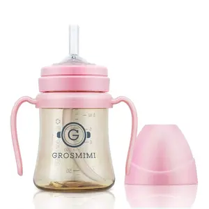 Grosmimi PPSU Straw Cup - 6oz (200ml) - Durable & BPA-Free