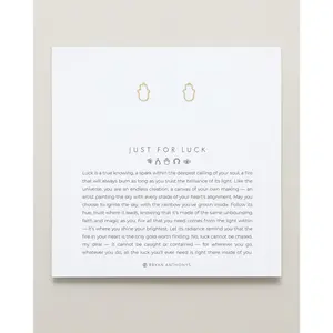 Just For Luck Hamsa Earrings