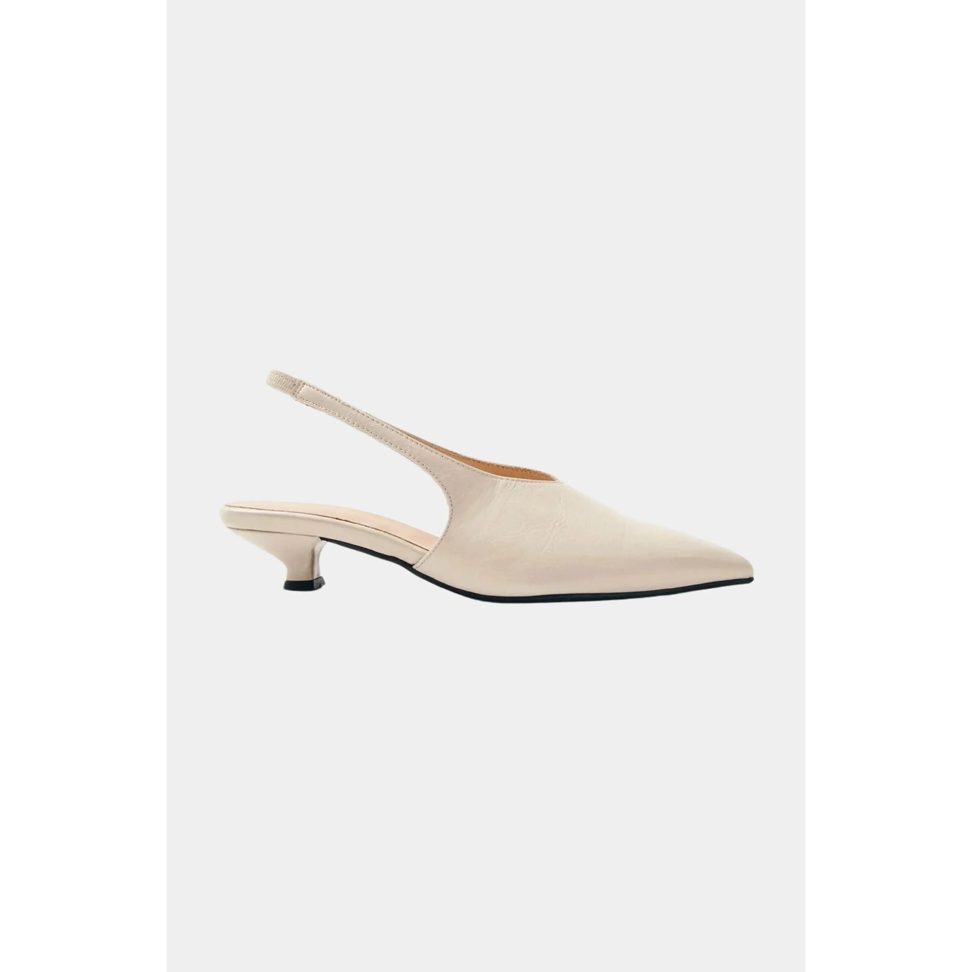 Eros Cream Leather Mules