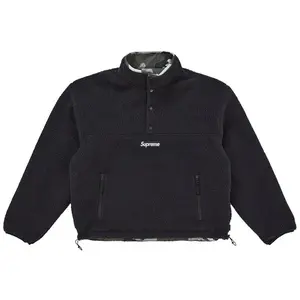 Supreme Men's Polartec Shearling Reversible Pullover (FW25) Black, from StockX