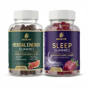 Day & Night Wellness Bundle - Herbal Energy Gummies + Sleep Gummies | Adaptogenic Daily Energy & Plant Based Sleep Support, Melatonin, Passion Flower, Sea Moss, Black Seed, Lion's Mane, Beet Root, Ashwagandha | 120 Gummies | 30 Day Supply