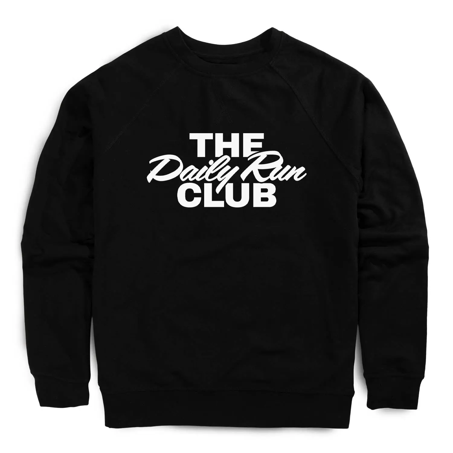 Running Raglan Crew Neck Sweatshirt - The Daily Run Club