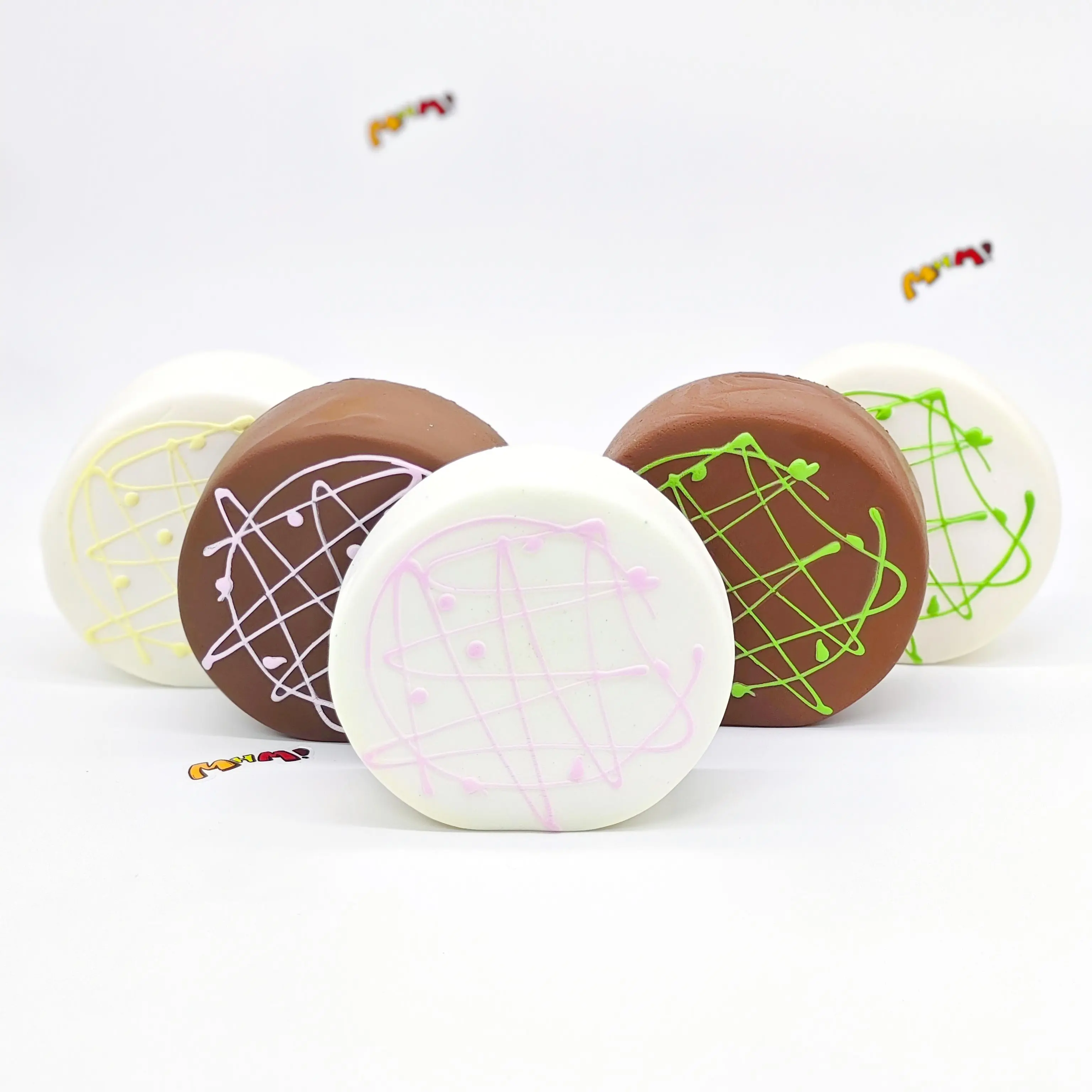MHM Bouncy Toy Series: Prague Cake. These soft, bouncy rubber toys are perfect for children; they make ideal gifts for birthdays and holidays, as well as excellent stress-relief toys.