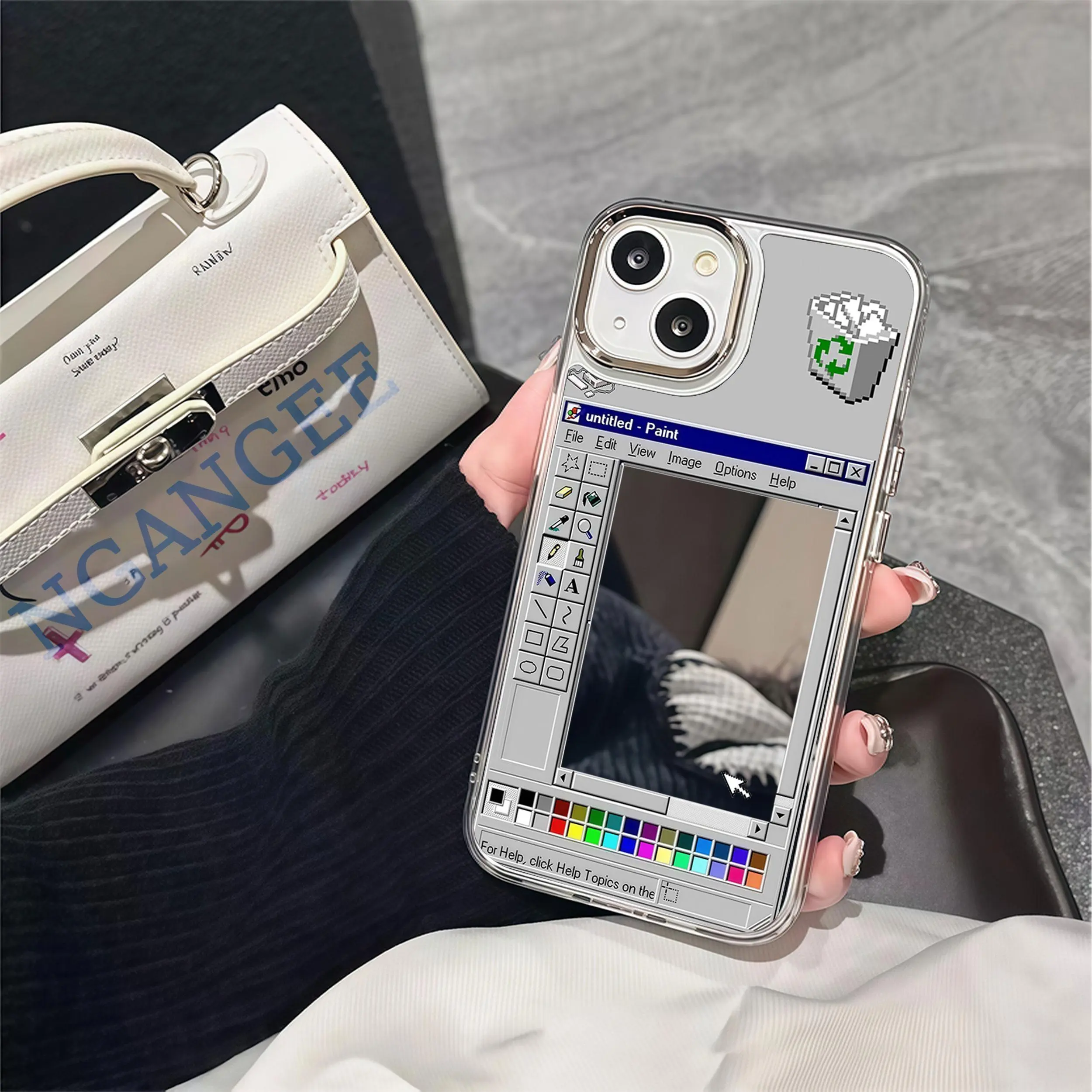 Retro Art Phone Case For iPhone 17 Pro Max 16 15 14 13 12 11 Pro Plus Max 8-Bit Nostalgic Design, Shockproof Soft Edge, Vintage Aesthetic | Y2K Retro Protective Cover #YJYGJMEHYDNSJ1