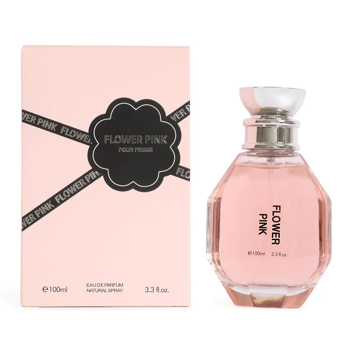 Flower Pink Pour Femme Eau de Parfum Natural Spray Perfume for Women 100ml/3.3fl.oz.