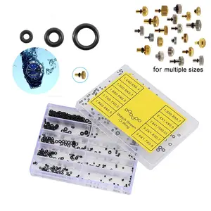 560pcs Set Mini Durable Rubber O-Ring Watch Crown, Waterproof Watch Back Cover Gaskets, Watch Repair Tool Accessories, Waterproof Washer O-Ring