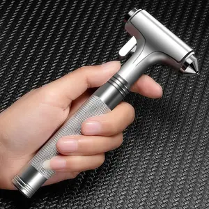 Emergency Car Escape Tool: 3-in-1 Safety Hammer, Seatbelt Cutter, and Window Breaker – Alloy Material