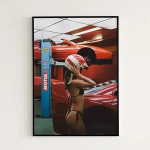Red Ferrari F40 Poster, Hypebeast Poster, Retro Ferrari Poster, Ferrari F40 Poster, Ferrari Poster, Ferrari Wall Art