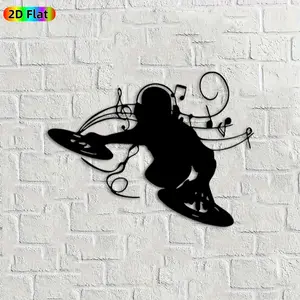 1pc Musical Elephant Metal Wall Art, Whimsical Elephant Statue Mural, Ideal Gift for New Year, Easter, Animal & Music Decor Enthusiasts, Weather-Resistant Metal Wall Decor Wall Sculptures,  Unique Home Decor for Art Enthusiasts