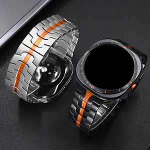 Stainless Steel Watch Band (Band Only), 1 Count Replacement Smart Watch Band, Wearable Accessories Compatible with Samsung Galaxy Watch Ultra 47mm, Smartwatch Strap, Smart Watch Straps