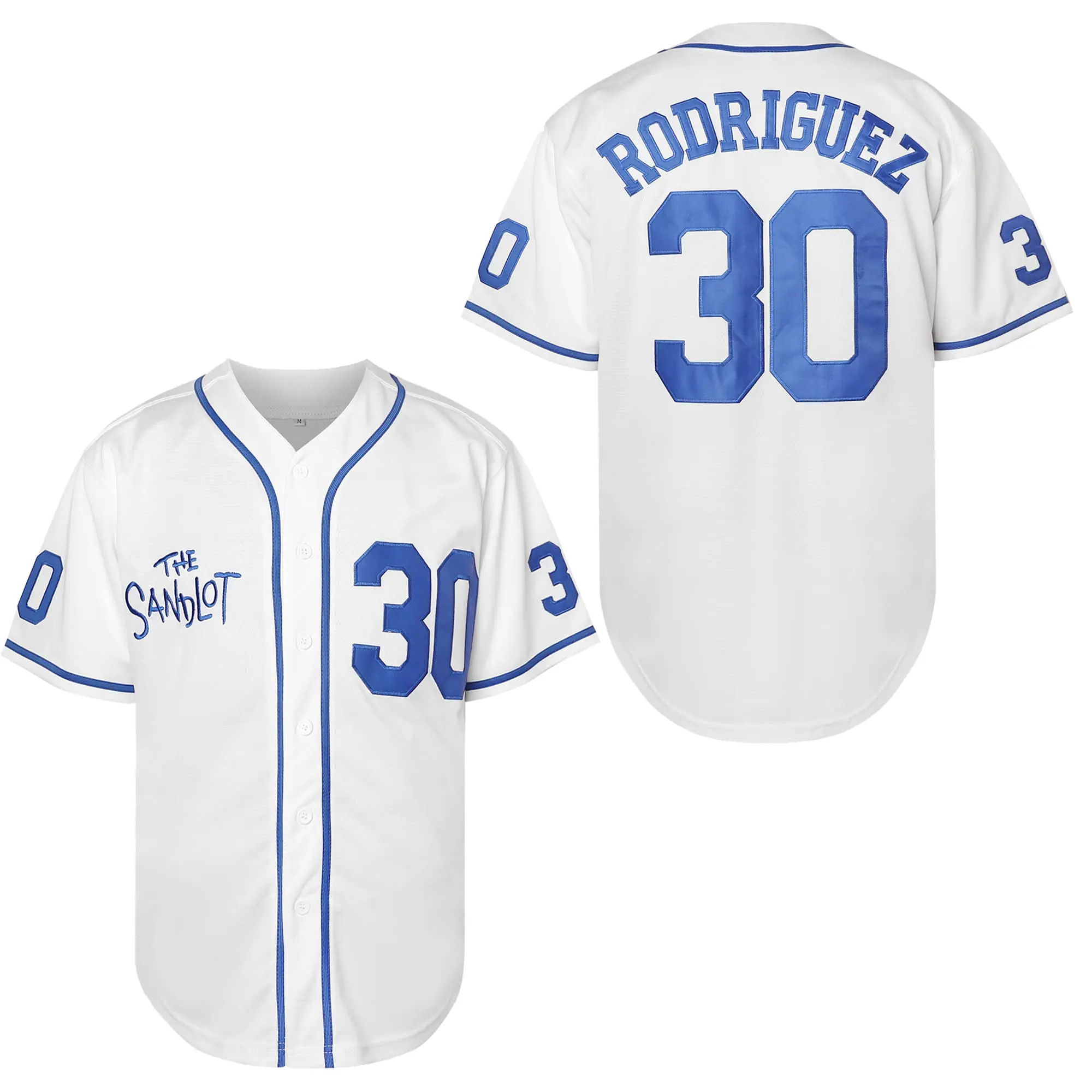 The Sandlot Benny Jersey The Jet Rodriguez Michael Squints Palledorous Alan Yeah-Yeah McClennan Movie Bel Air Baseball Jersey