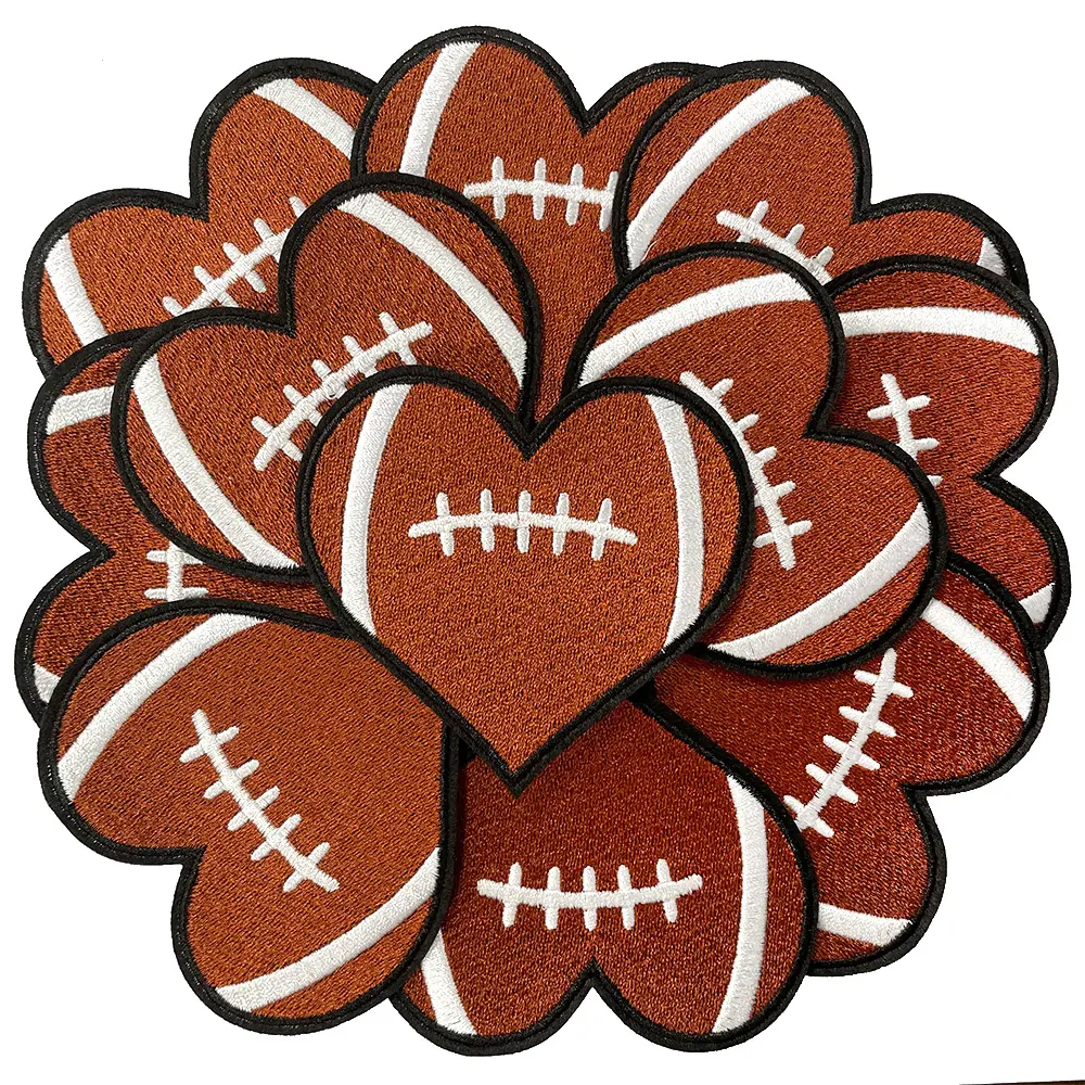 12Pcs High-Quality Cotton Heart Patch Embroidered Iron-On Small Patches - Durable, Easy-to-Use Sewing Accessories for DIY Enthusiasts’ Holiday-Themed Outfits, Embroidery Craft Projects (Durability & Ease Focused)