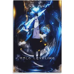 SIPMAN Solo Leveling Anime Canvas Print Home Decorations Posters For Room Aesthetic Wall Art Poster Unframe 12x18inch(30x45cm)