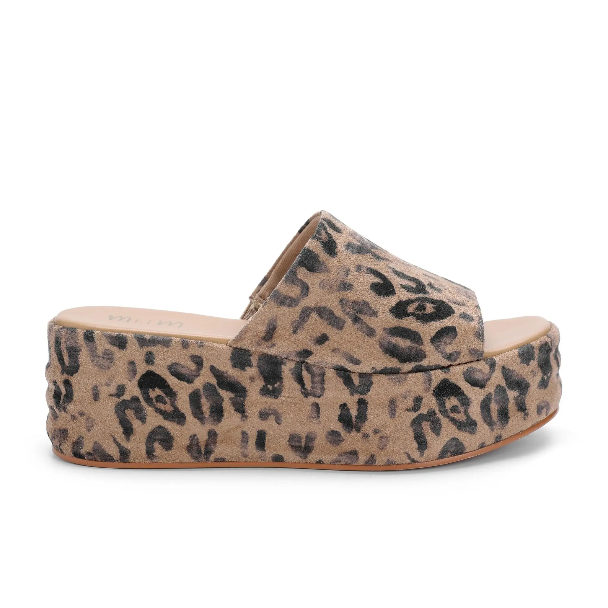 HARBOR Leopard Print Platform Open-Toe Slip-On Sandals
