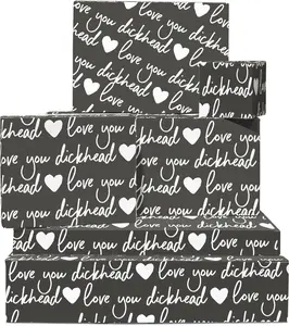 Naughty Holiday Gift Wrap – Funny Adult Wrapping Paper for Friends, Great for White Elephant, Secret Santa & Xmas Parties