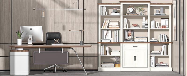 Spurgehom 5-Tier Open Bookcase, 70 Inches Tall. Features Adjustable Shelves and a Farmhouse Style Design. A Freestanding Display Storage Cabinet with Large Capacity for Living Room or Home Office