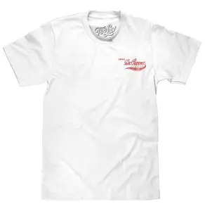 Faded Drink Dr Pepper Vintage Logo Front and Back Print T-Shirt - White