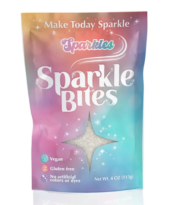 Sparkle Bites, Crunchy outside, soft jelly inside, Fun bite sized pieces Party Snacks Sweets